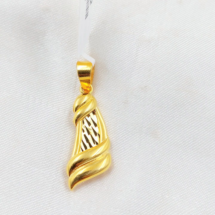 21K تعليقة  كوفية-مجوهرات الشيخ سعيد-Saeed Jewelry 