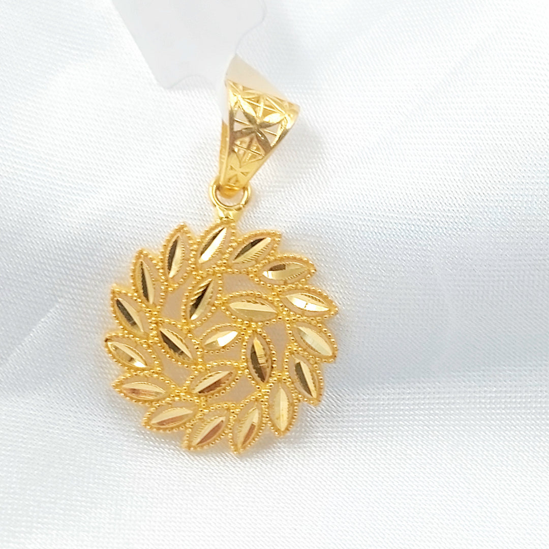 21K تعليقة سنبلة-مجوهرات الشيخ سعيد-Saeed Jewelry 