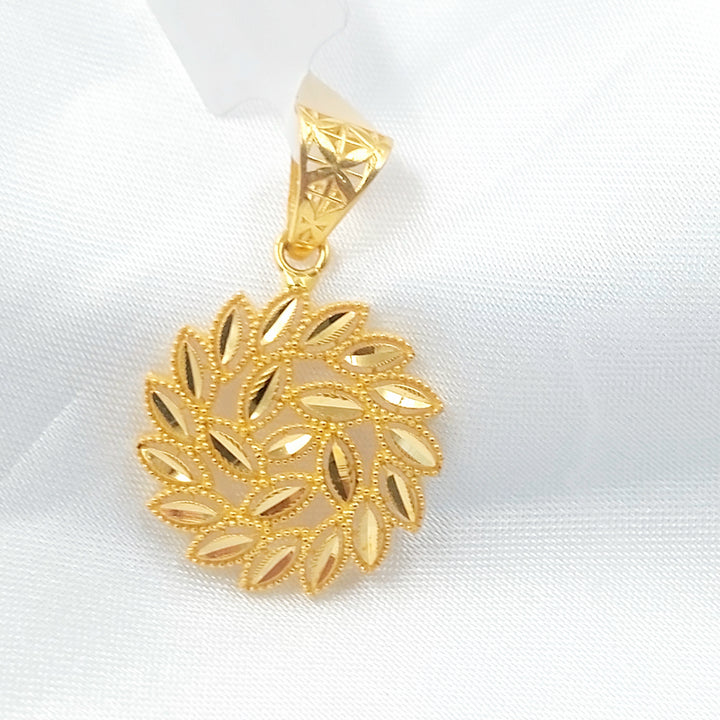 21K تعليقة سنبلة-مجوهرات الشيخ سعيد-Saeed Jewelry 