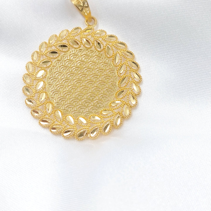 21K تعليقة سنبلة-مجوهرات الشيخ سعيد-Saeed Jewelry 