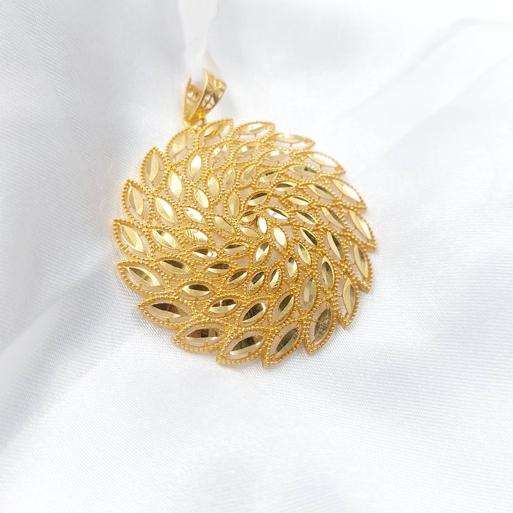 21K تعليقة سنبلة-مجوهرات الشيخ سعيد-Saeed Jewelry 