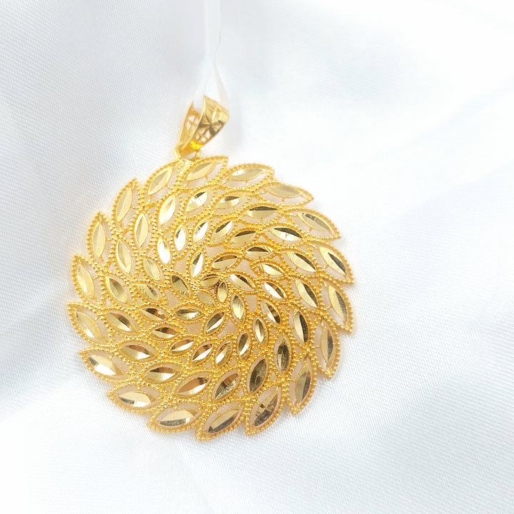 21K تعليقة سنبلة-مجوهرات الشيخ سعيد-Saeed Jewelry 