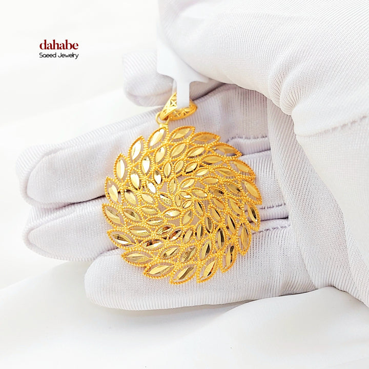 21K تعليقة شمس-مجوهرات الشيخ سعيد-Saeed Jewelry 
