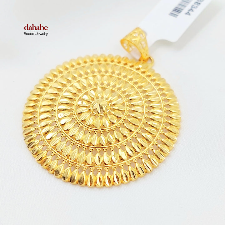 21K تعليقة شمس-مجوهرات الشيخ سعيد-Saeed Jewelry 