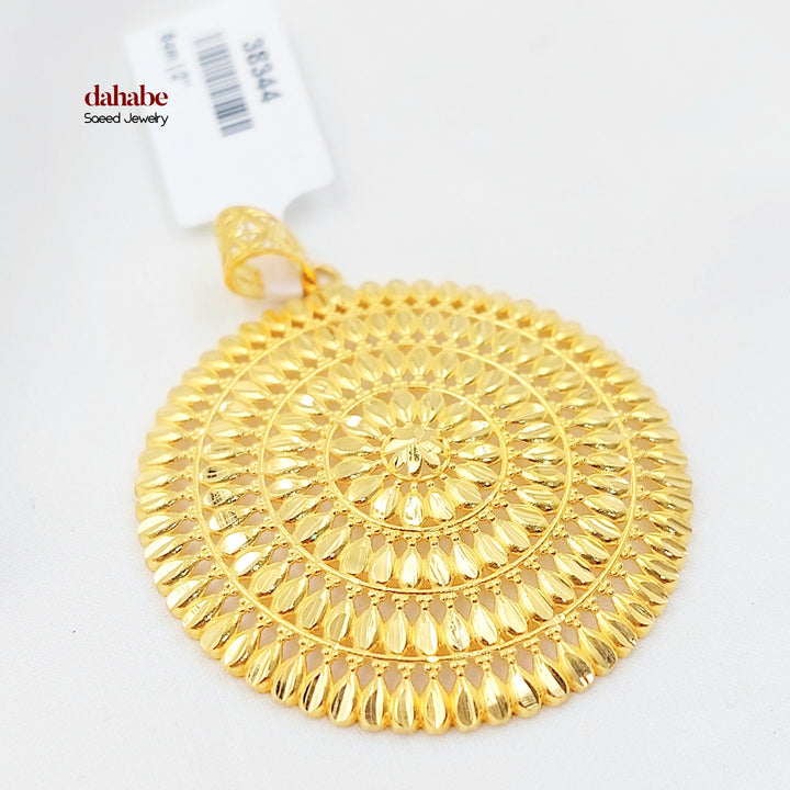 21K تعليقة شمس-مجوهرات الشيخ سعيد-Saeed Jewelry 
