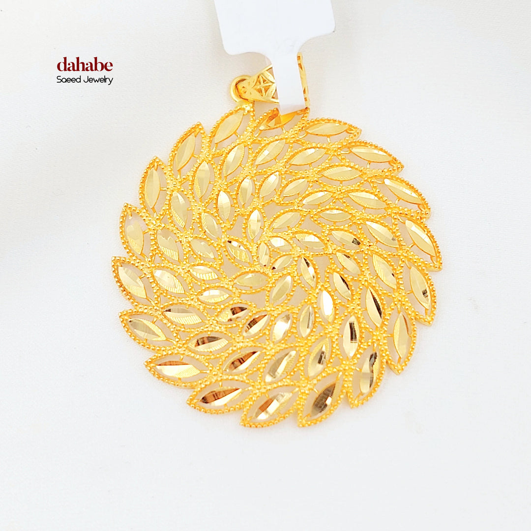 21K تعليقة شمس-مجوهرات الشيخ سعيد-Saeed Jewelry 