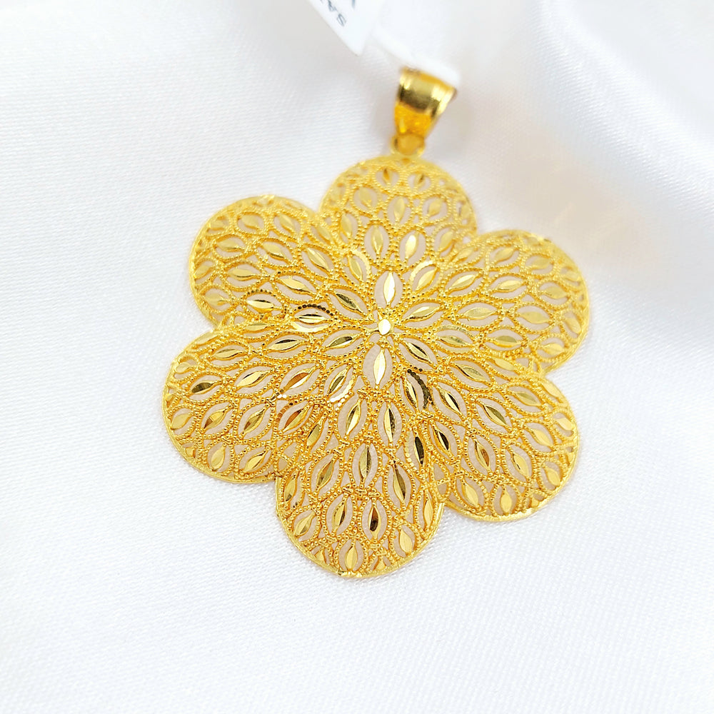 21K تعليقة شمس-مجوهرات الشيخ سعيد-Saeed Jewelry 