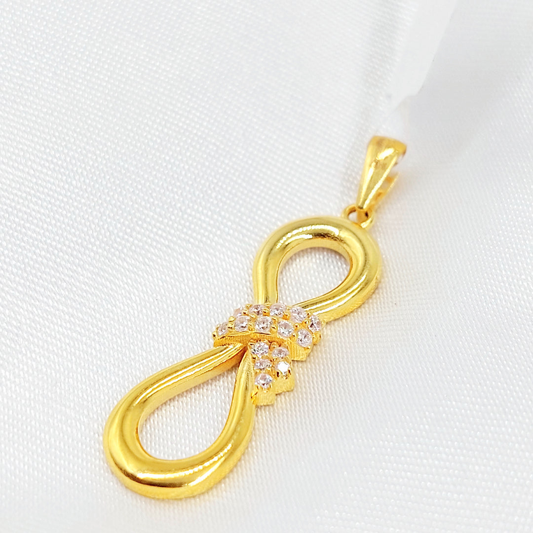21K تعليقة شكلة مرصع-مجوهرات الشيخ سعيد-Saeed Jewelry 