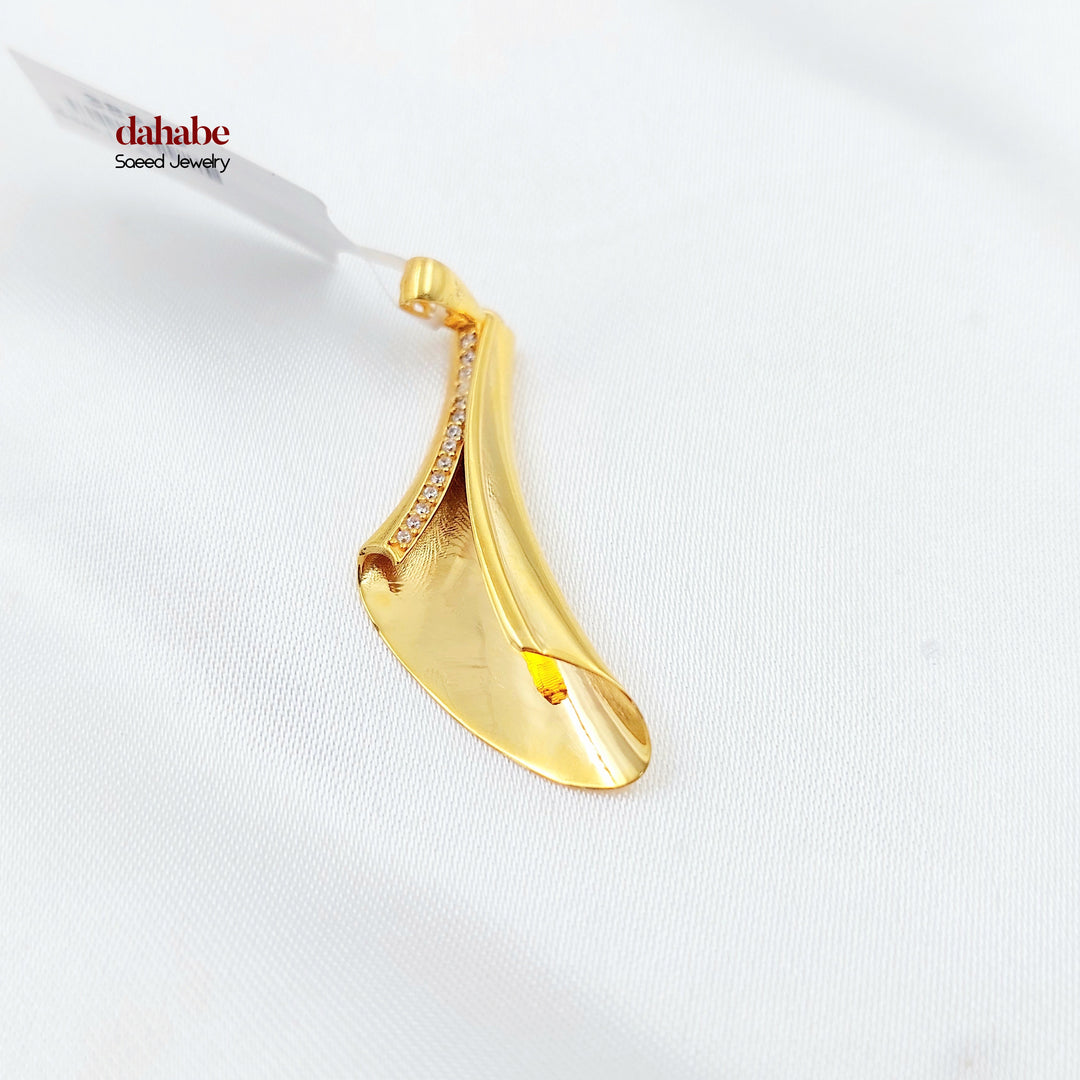 21K تعليقة اكسترا مرصع-مجوهرات الشيخ سعيد-Saeed Jewelry 