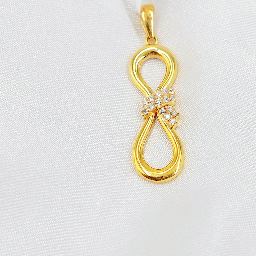 21K تعليقة شكلة مرصع-مجوهرات الشيخ سعيد-Saeed Jewelry 