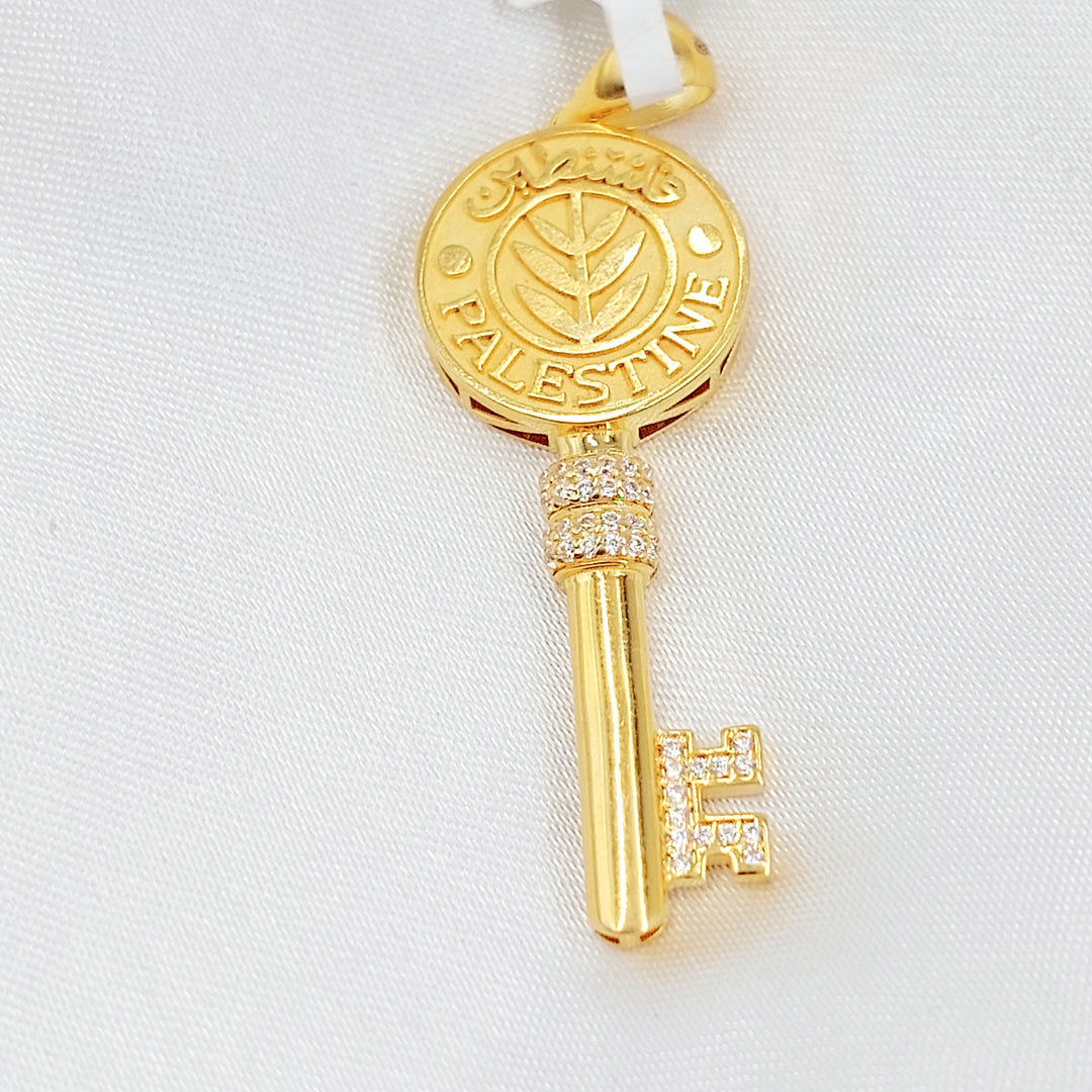21K تعليقة فلسطين مرصع-مجوهرات الشيخ سعيد-Saeed Jewelry 