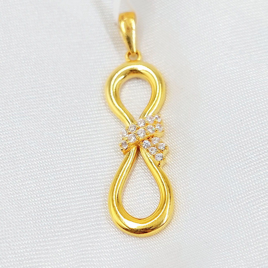 21K تعليقة شكلة مرصع-مجوهرات الشيخ سعيد-Saeed Jewelry 
