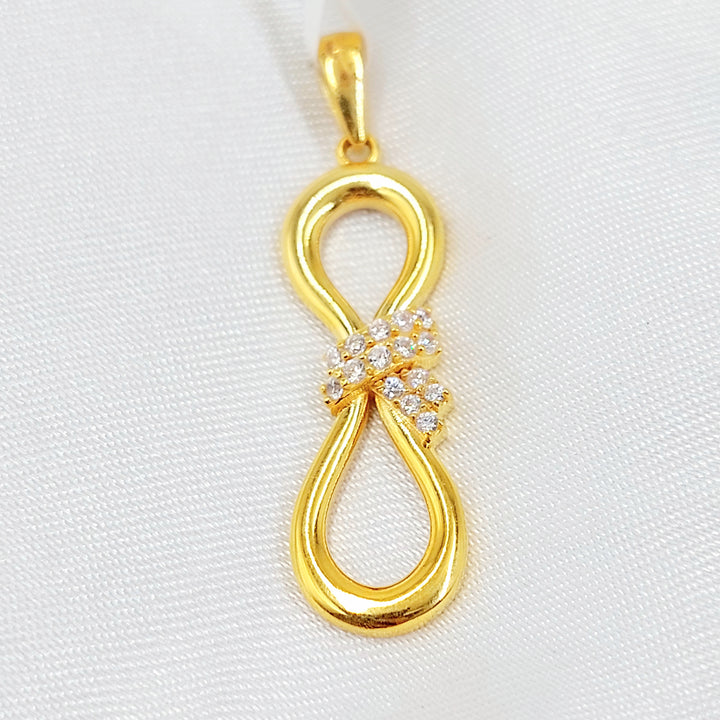21K تعليقة شكلة مرصع-مجوهرات الشيخ سعيد-Saeed Jewelry 