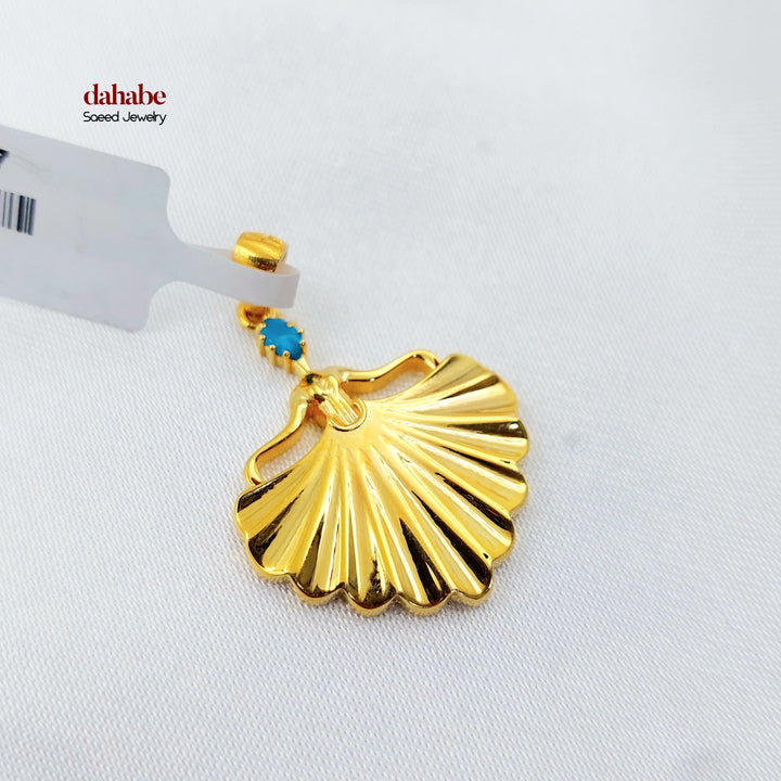 21K تعليقة اكسترا مرصع-مجوهرات الشيخ سعيد-Saeed Jewelry 