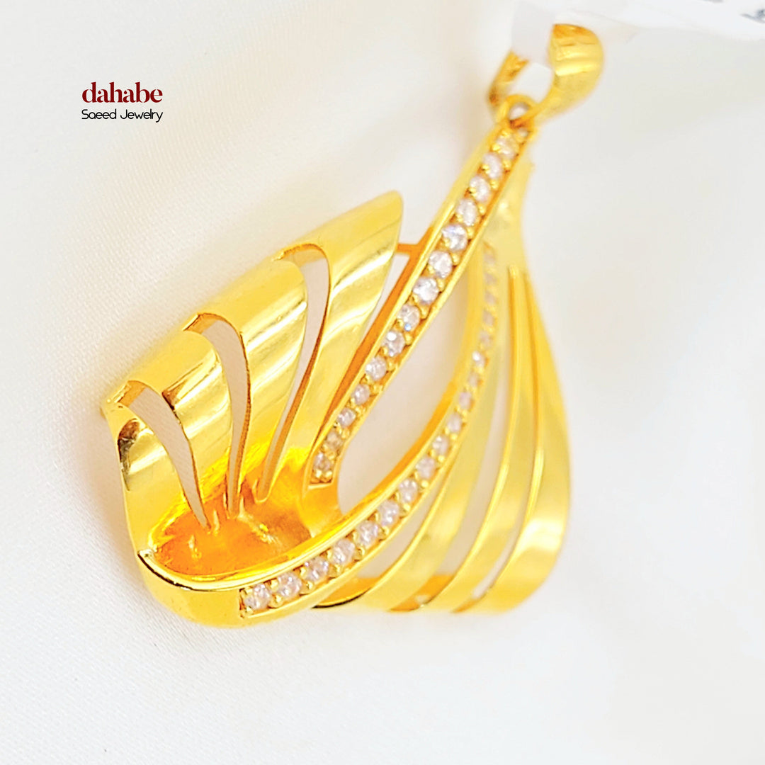 21K تعليقة اكسترا مرصع-مجوهرات الشيخ سعيد-Saeed Jewelry 