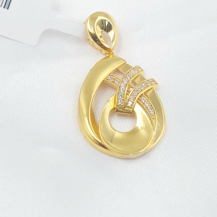 21K تعليقة اكسترا مرصع-مجوهرات الشيخ سعيد-Saeed Jewelry 