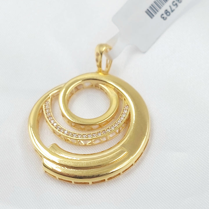 21K تعليقة اكسترا مرصع-مجوهرات الشيخ سعيد-Saeed Jewelry 