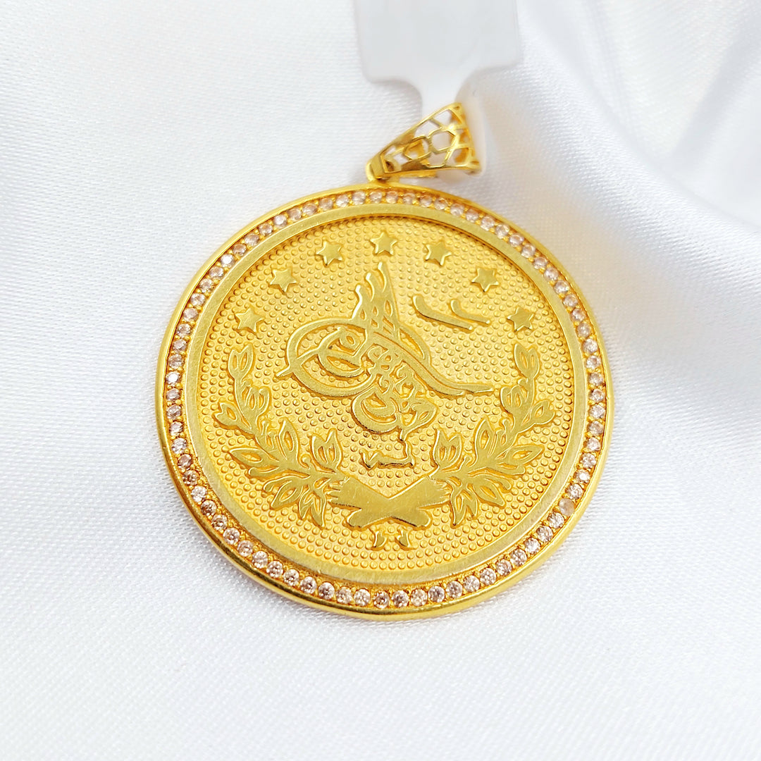 21K تعليقة رشادي مرصع-مجوهرات الشيخ سعيد-Saeed Jewelry 