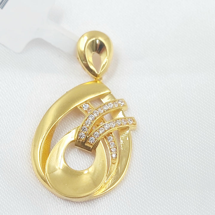 21K تعليقة اكسترا مرصع-مجوهرات الشيخ سعيد-Saeed Jewelry 