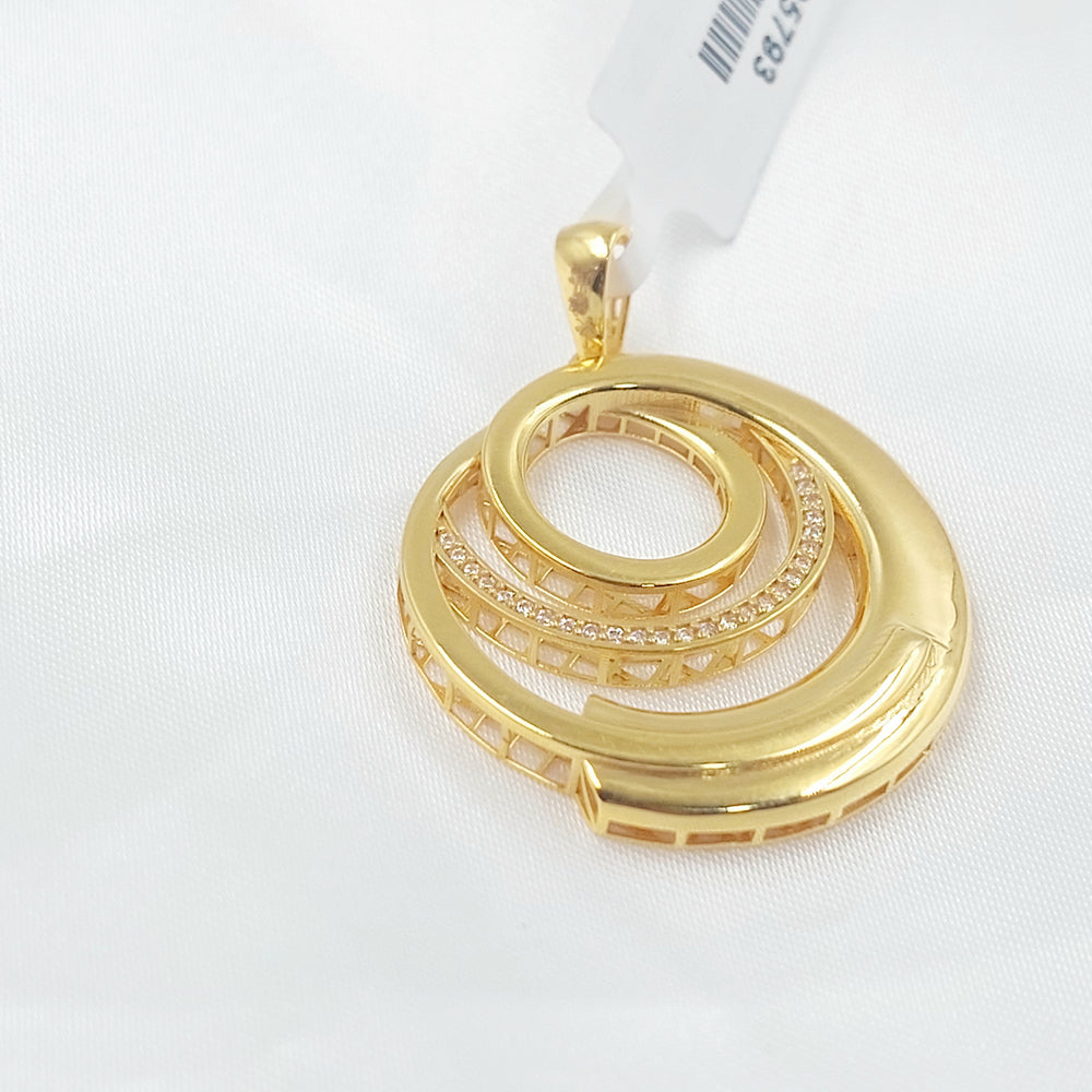 21K تعليقة اكسترا مرصع-مجوهرات الشيخ سعيد-Saeed Jewelry 