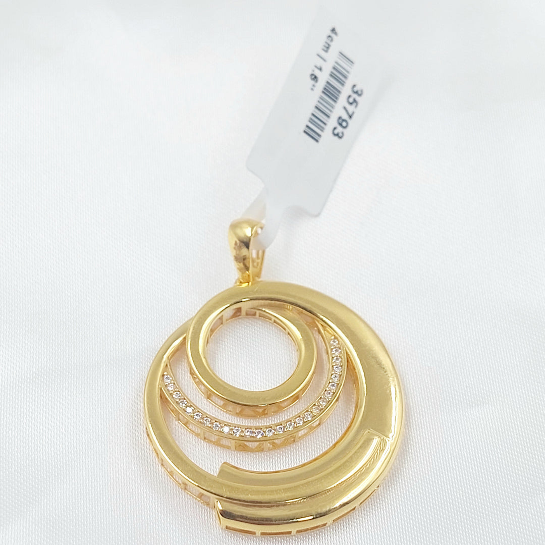 21K تعليقة اكسترا مرصع-مجوهرات الشيخ سعيد-Saeed Jewelry 