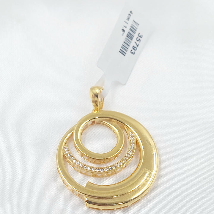 21K تعليقة اكسترا مرصع-مجوهرات الشيخ سعيد-Saeed Jewelry 