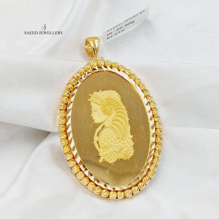21K تعليقة اونصه اكسترا-مجوهرات الشيخ سعيد-Saeed Jewelry 