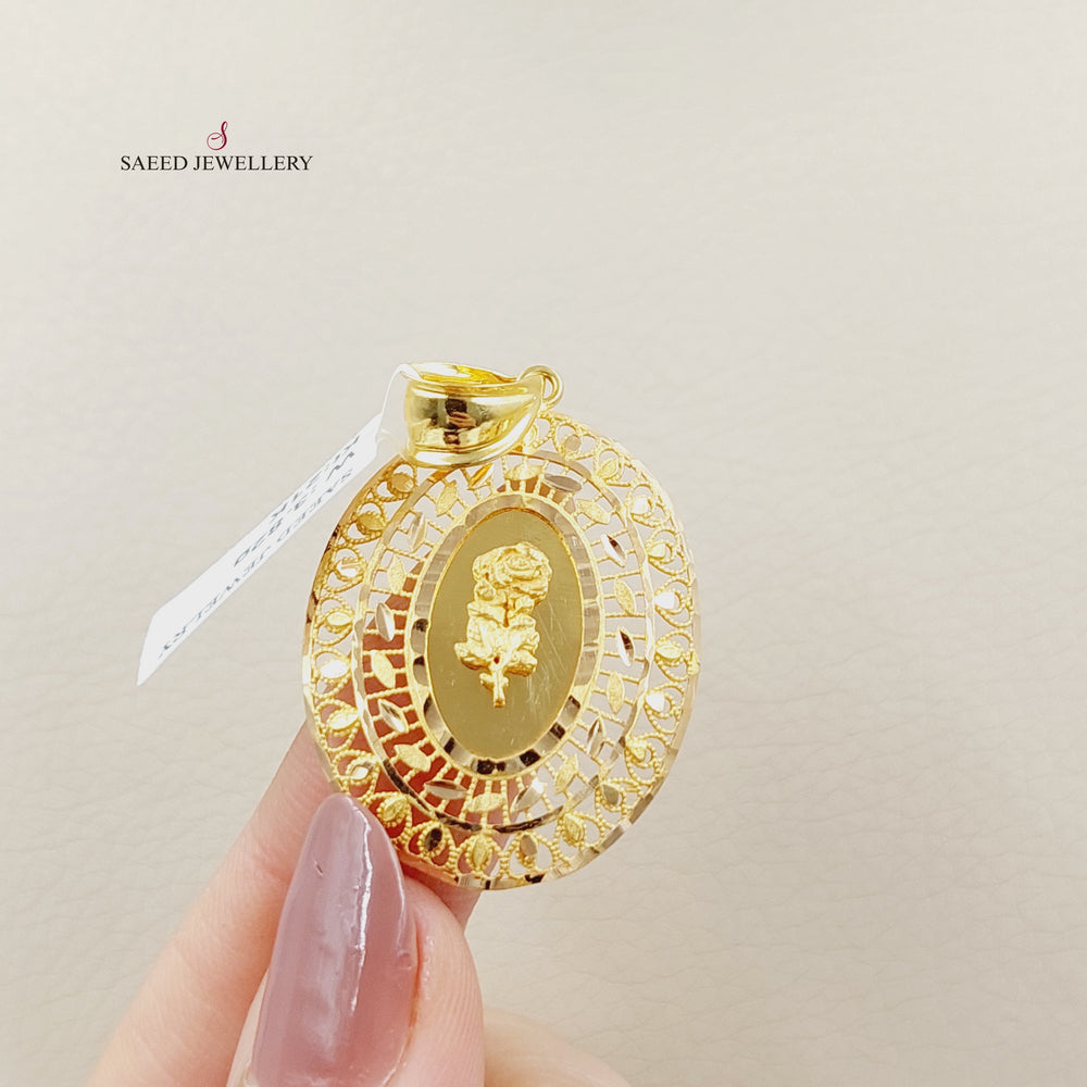 21K تعليقة اونصه-مجوهرات الشيخ سعيد-Saeed Jewelry 