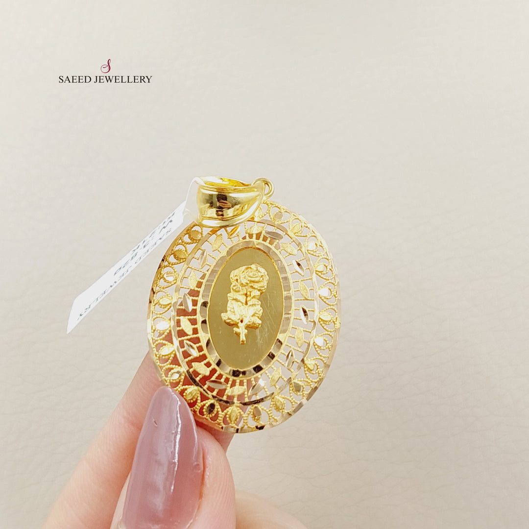 21K تعليقة اونصه-مجوهرات الشيخ سعيد-Saeed Jewelry 