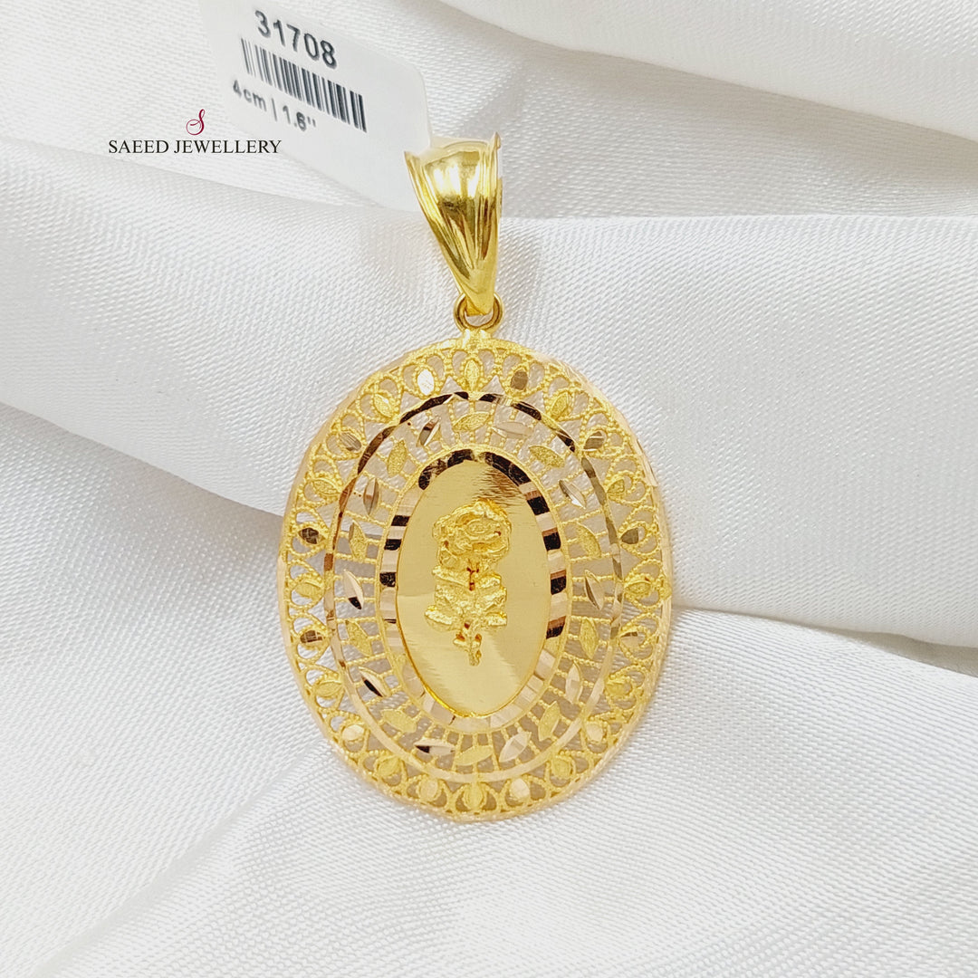 21K تعليقة اونصه-مجوهرات الشيخ سعيد-Saeed Jewelry 