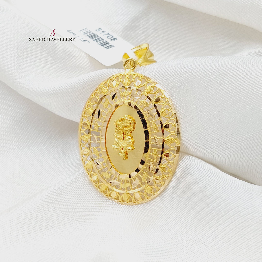 21K تعليقة اونصه-مجوهرات الشيخ سعيد-Saeed Jewelry 