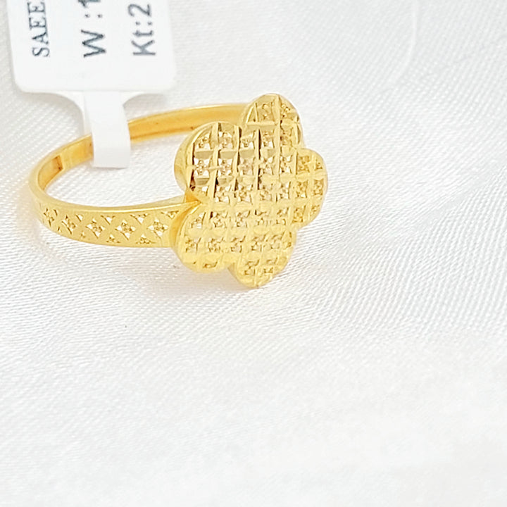 21K خاتم اكسترا-مجوهرات الشيخ سعيد-Saeed Jewelry 