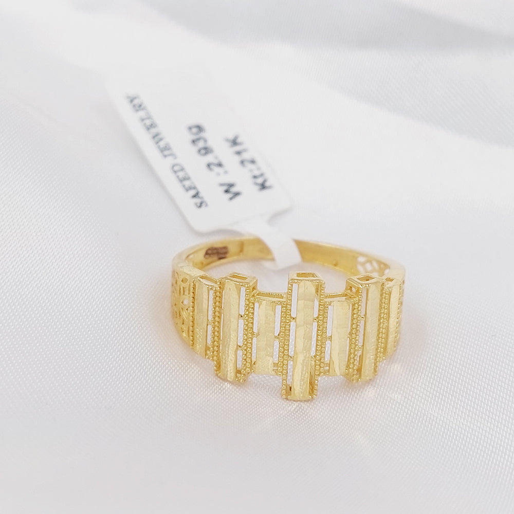 21K خاتم اكسترا-مجوهرات الشيخ سعيد-Saeed Jewelry 