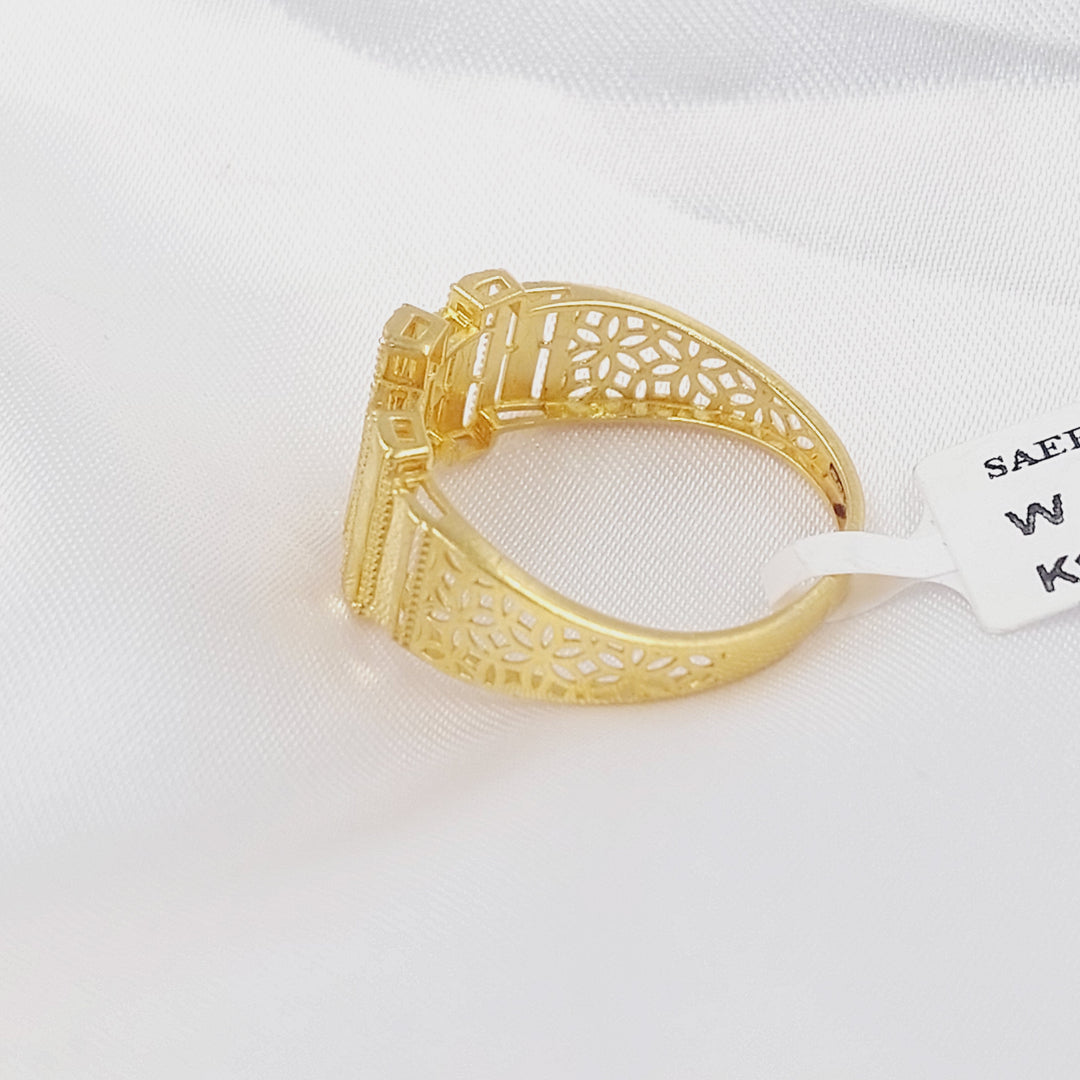 21K خاتم اكسترا-مجوهرات الشيخ سعيد-Saeed Jewelry 