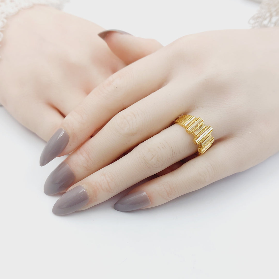 21K خاتم اكسترا-مجوهرات الشيخ سعيد-Saeed Jewelry 