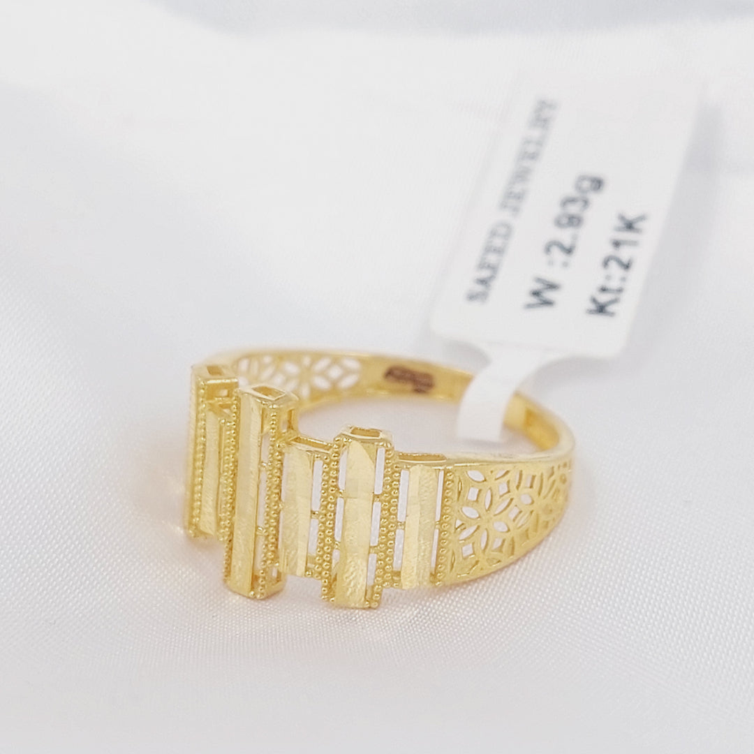 21K خاتم اكسترا-مجوهرات الشيخ سعيد-Saeed Jewelry 