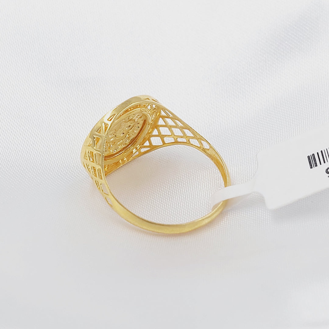 21K خاتم رشادي ناعم-مجوهرات الشيخ سعيد-Saeed Jewelry 