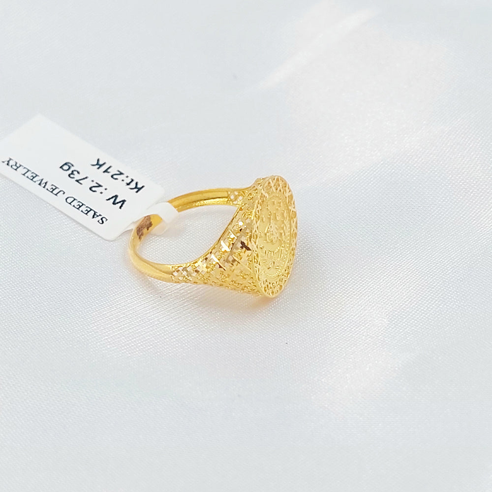 21K خاتم رشادي-مجوهرات الشيخ سعيد-Saeed Jewelry 
