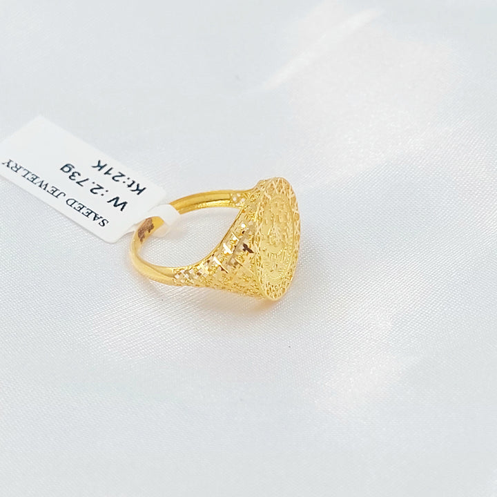 21K خاتم رشادي-مجوهرات الشيخ سعيد-Saeed Jewelry 
