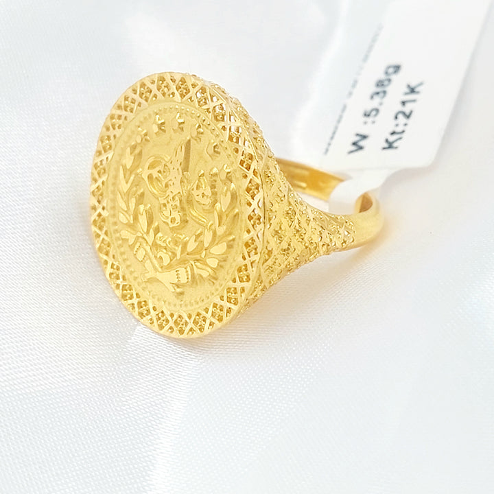 21K خاتم رشادي-مجوهرات الشيخ سعيد-Saeed Jewelry 