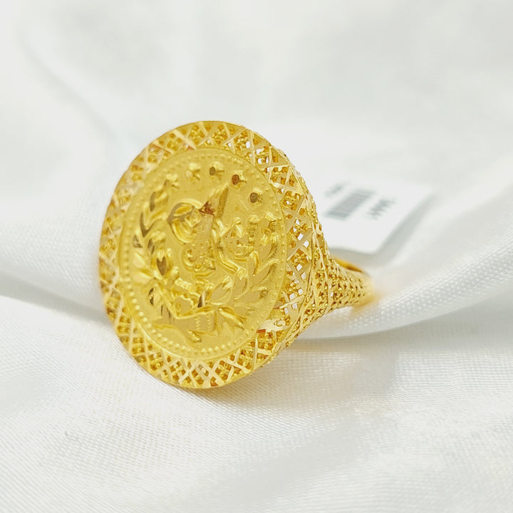 21K خاتم رشادي-مجوهرات الشيخ سعيد-Saeed Jewelry 