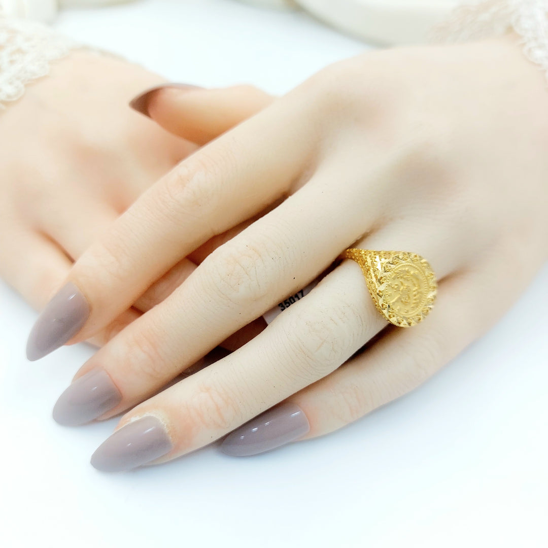 21K خاتم رشادي-مجوهرات الشيخ سعيد-Saeed Jewelry 