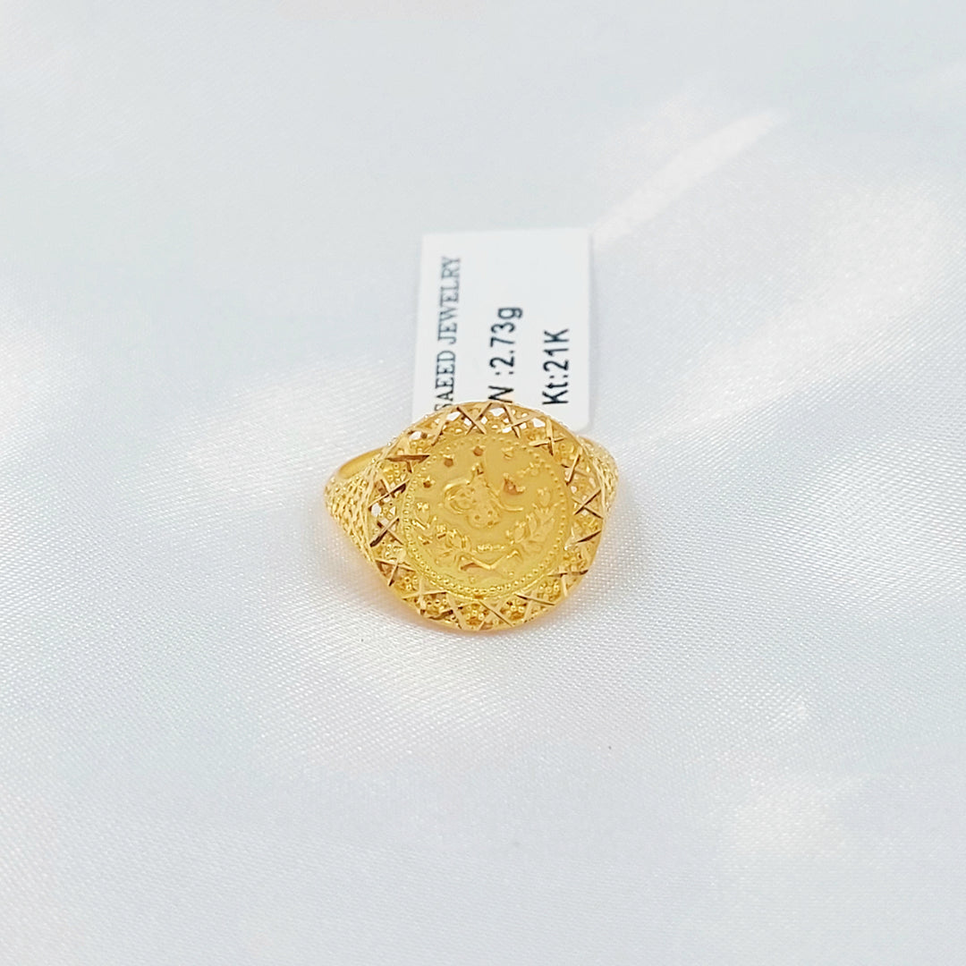 21K خاتم رشادي-مجوهرات الشيخ سعيد-Saeed Jewelry 