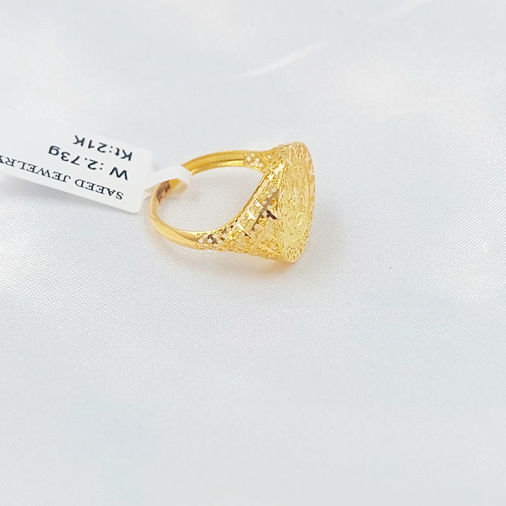 21K خاتم رشادي-مجوهرات الشيخ سعيد-Saeed Jewelry 