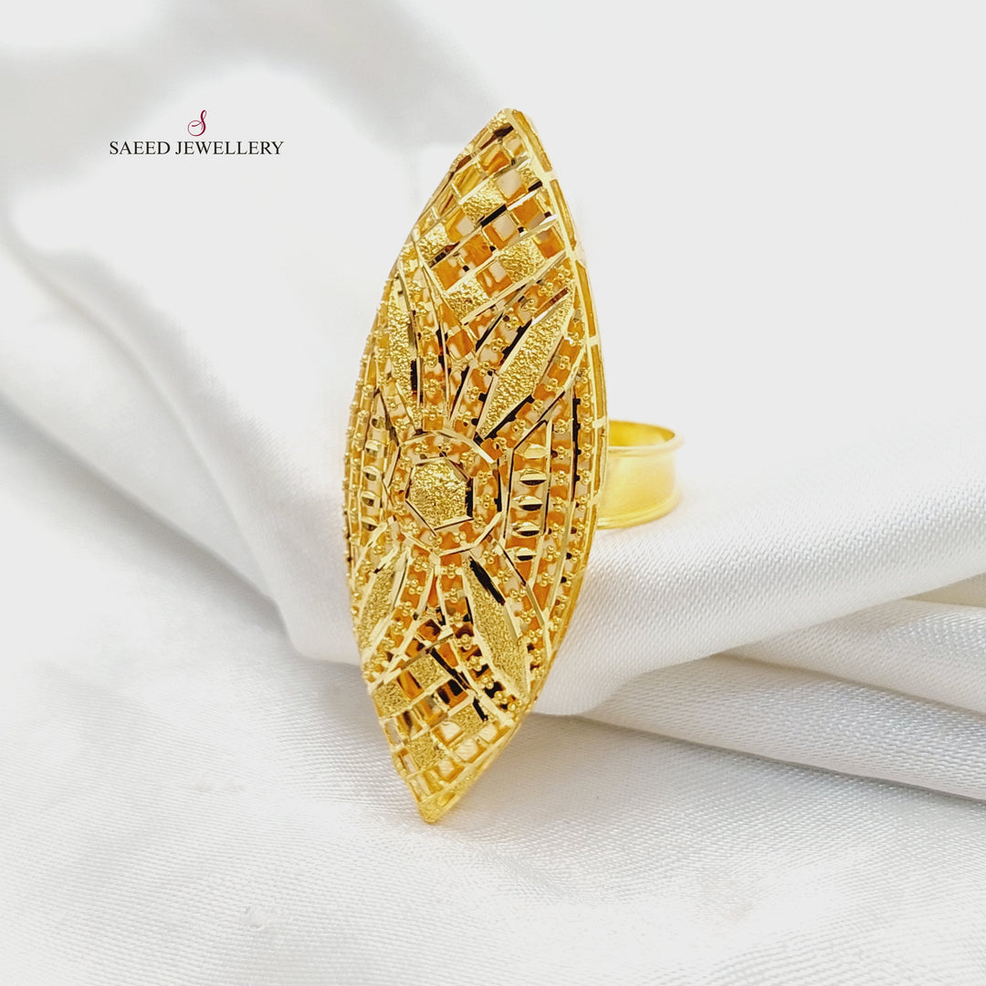 21K خاتم بحريني-مجوهرات الشيخ سعيد-Saeed Jewelry 