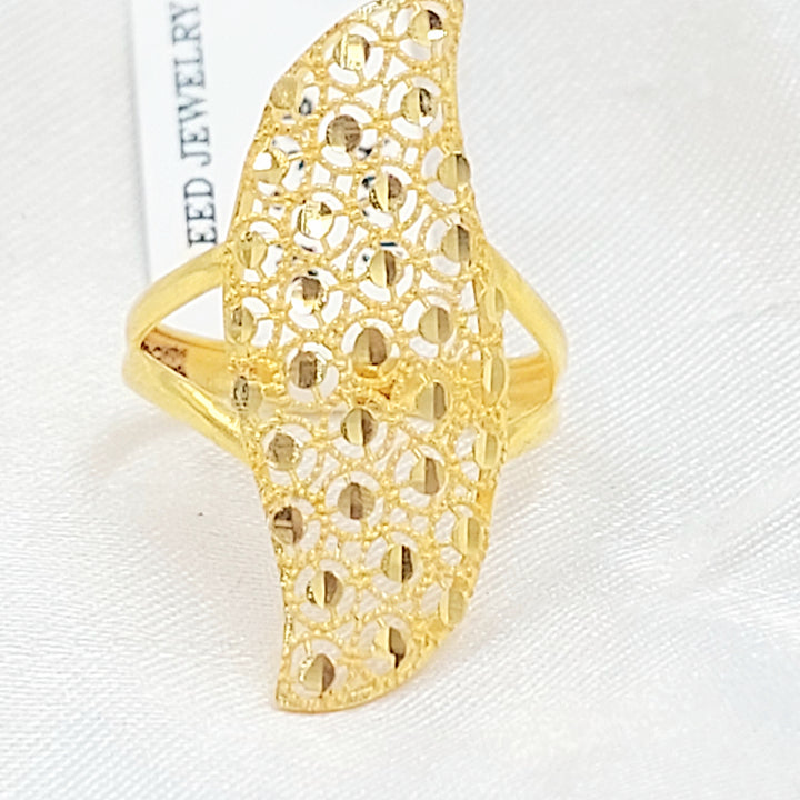 21K خاتم خلية النحل-مجوهرات الشيخ سعيد-Saeed Jewelry 