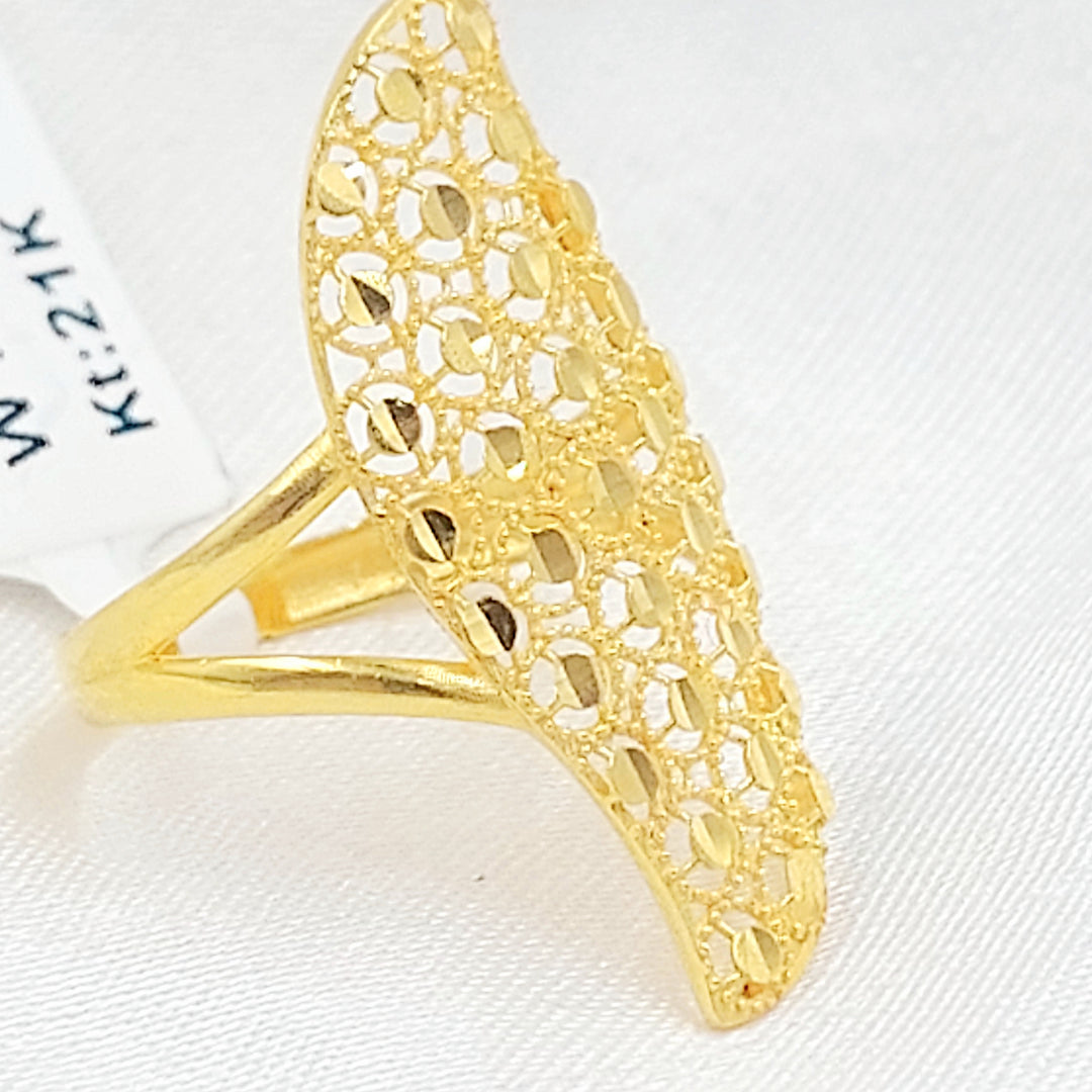 21K خاتم خلية النحل-مجوهرات الشيخ سعيد-Saeed Jewelry 