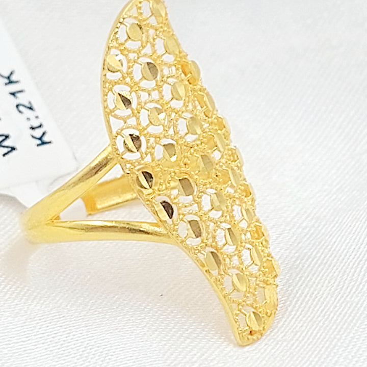 21K خاتم خلية النحل-مجوهرات الشيخ سعيد-Saeed Jewelry 
