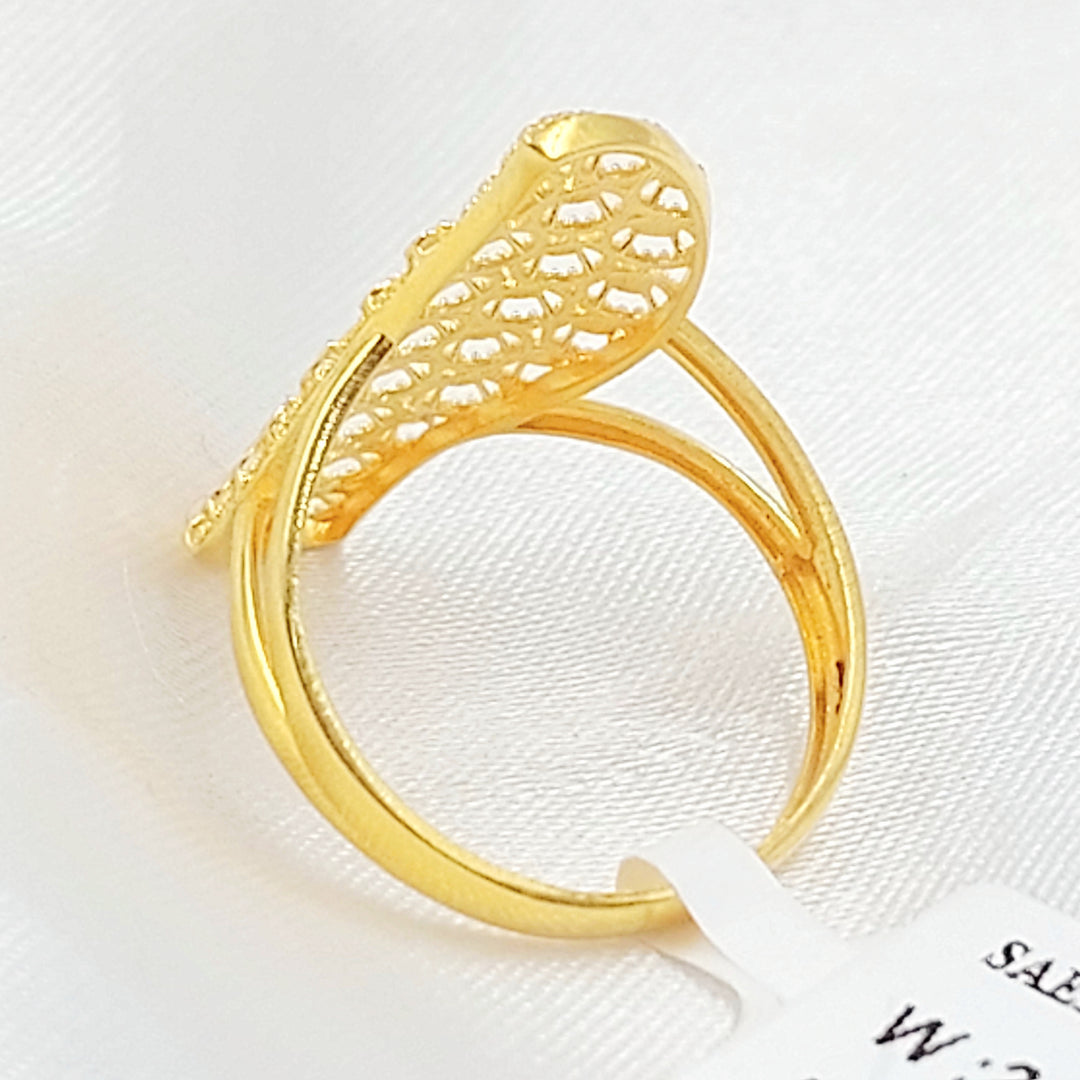 21K خاتم خلية النحل-مجوهرات الشيخ سعيد-Saeed Jewelry 