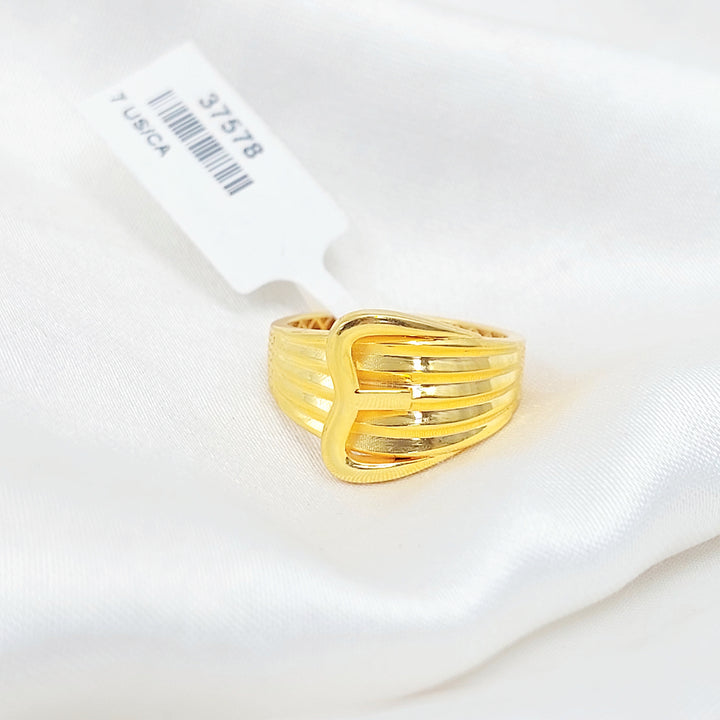 21K خاتم حزام-مجوهرات الشيخ سعيد-Saeed Jewelry 